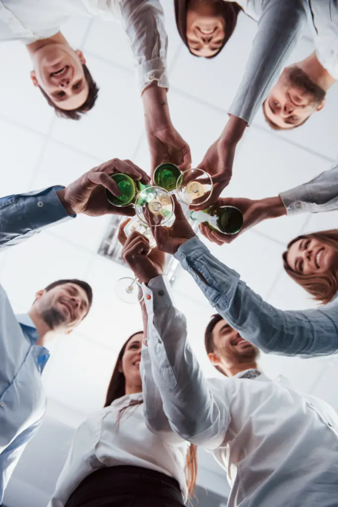 Reflecting and celebrating team success after development stages