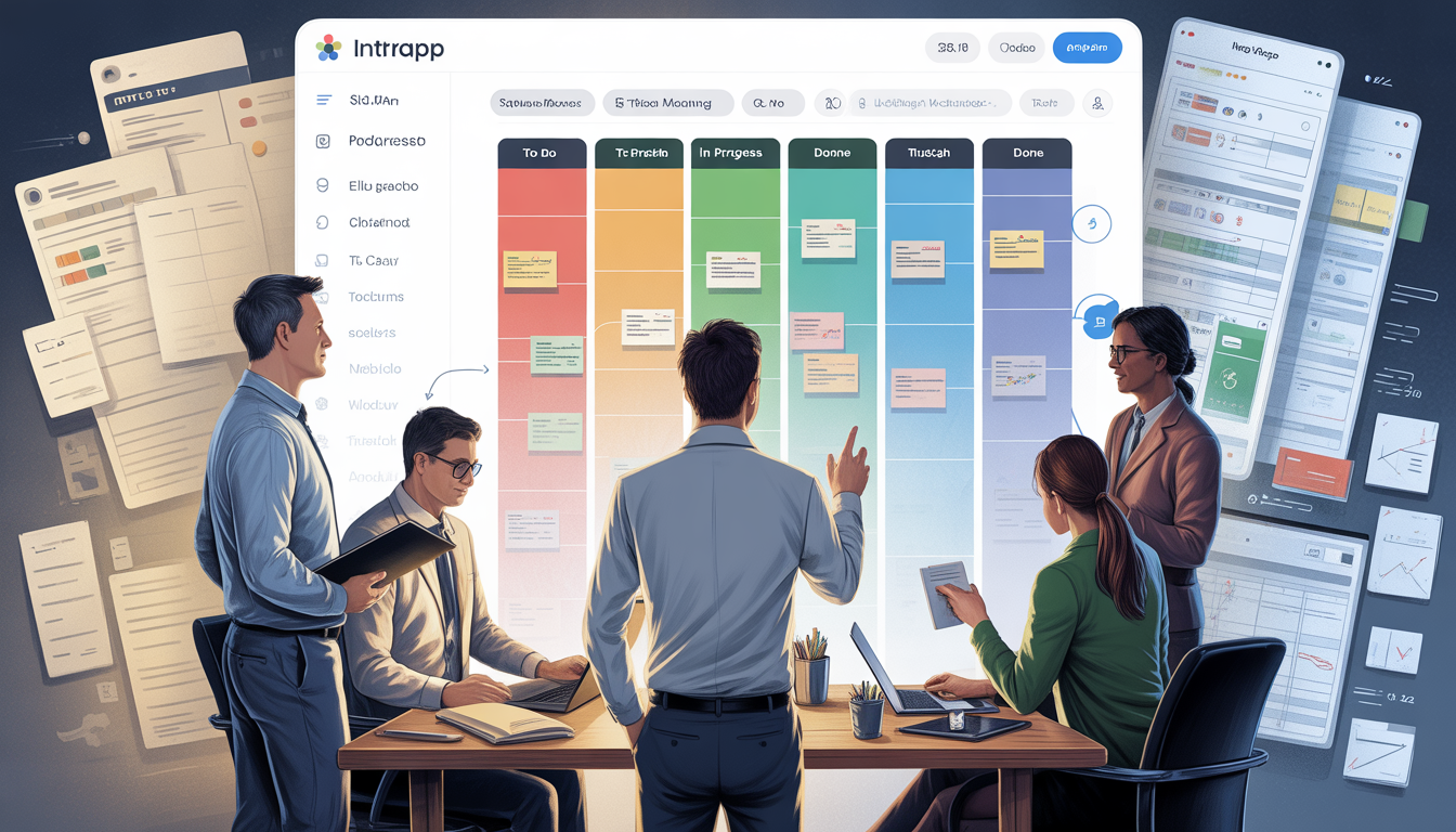 KKV projektmenedzsment: Kanban tábla vs Excel és e-mail káosz – IntrApp